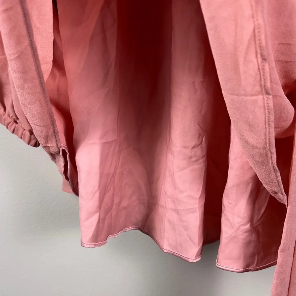 Revolve MAJORELLE Berkshire Mini Dress Chiffon Fully Lined Blush Pink Size Small